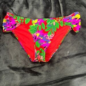 [Aerie] Tropical Print Bikini Bottoms